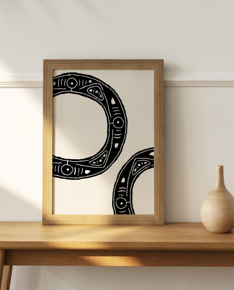 Taino Tribal Wall Art Printable Download | Indigenous Caribbean